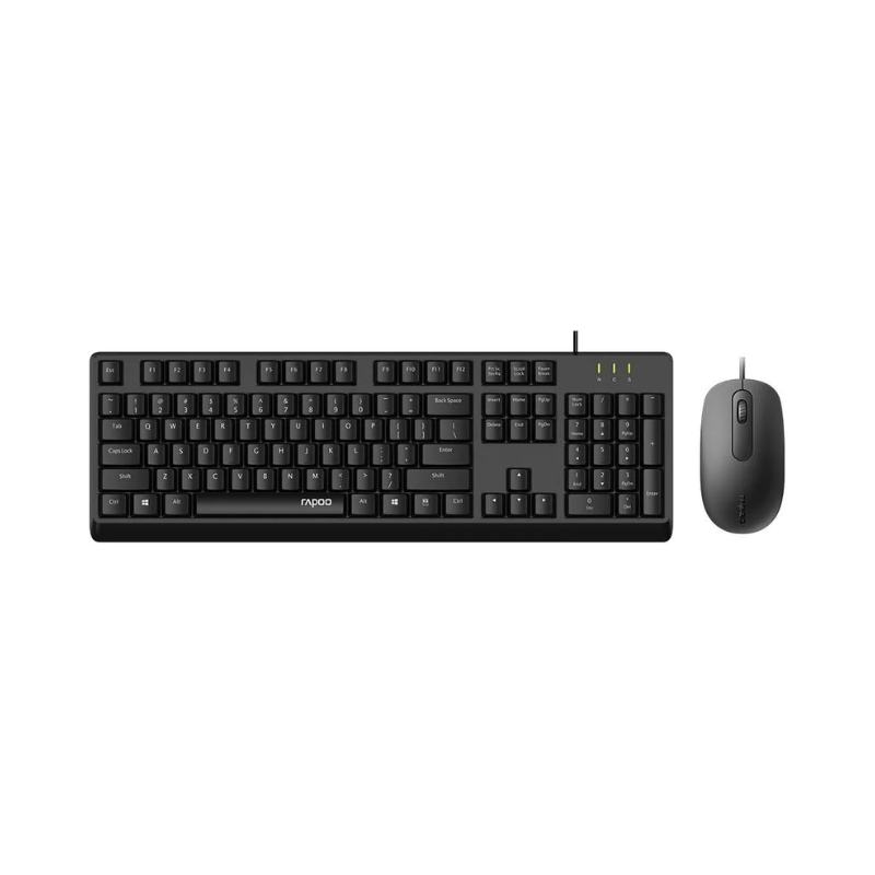 Keyboard+Mouse Rapoo X130PRO Combo Black AR USB