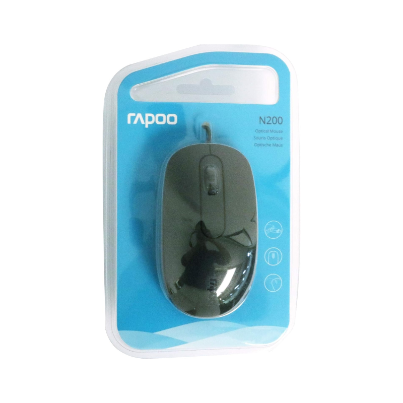 Mouse Rapoo N200 Black USB