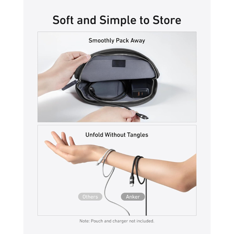 Anker USB-C to USB-C Cable 3ft 240 W Black A82E2H11