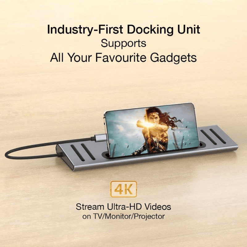 Onten Hub 12 1 Type C To HDMI 4K 2 SD TF Card USB 3.0 4 PD Charge Type-C Audio Lan10/100/1000 OTN 9199