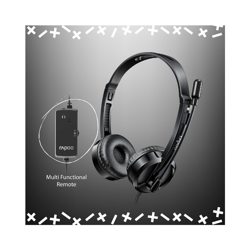HEADPHONE WIRED STEREO H120 RAPOO
