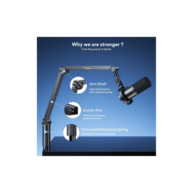 MAONO BA91 Microphone Suspension Boom Arm Stand