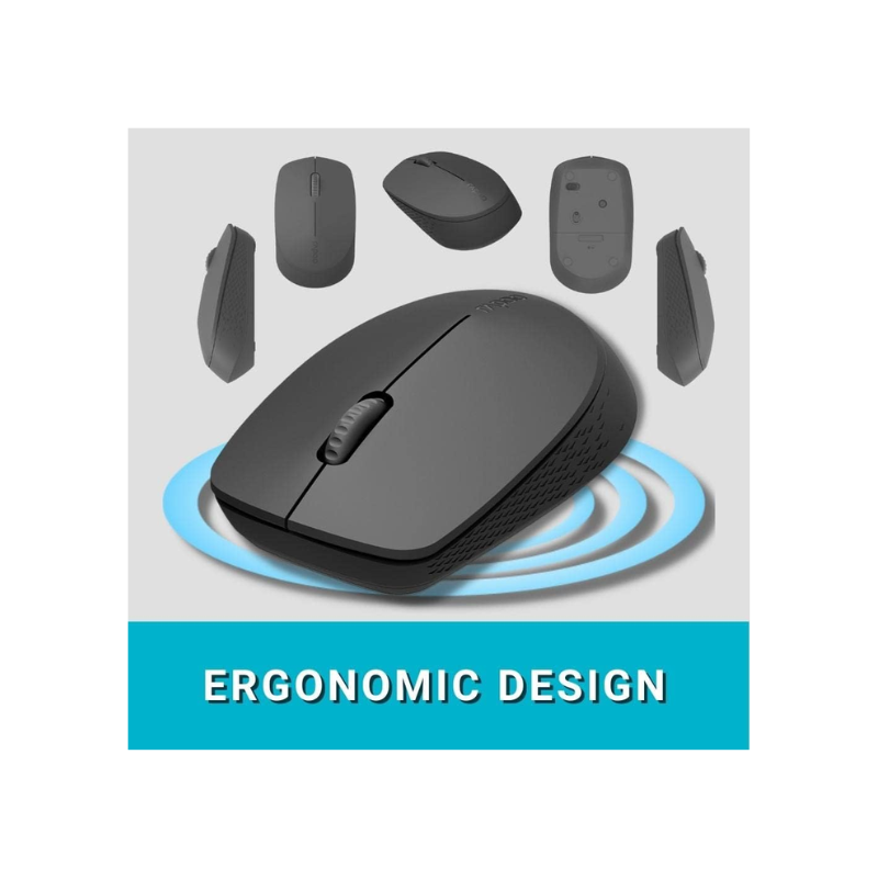 MOUSE WIRELESS MALTI-MODE M100 BLACK RAPOO