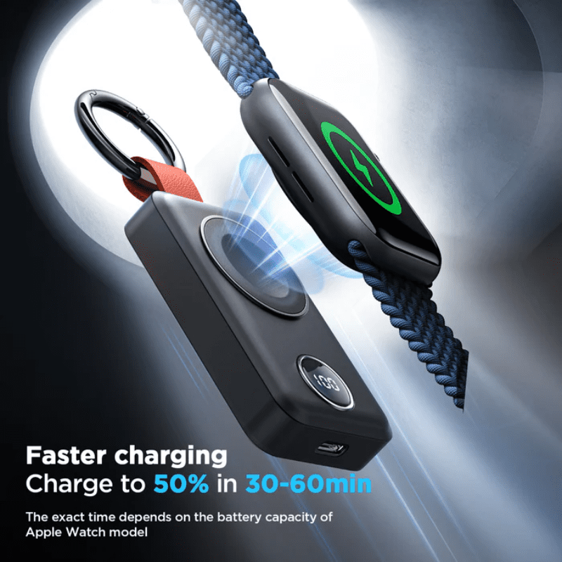 JOYROOM Power Bank Portable Wireless Watch Charger 2000mAh Black JR WQW01