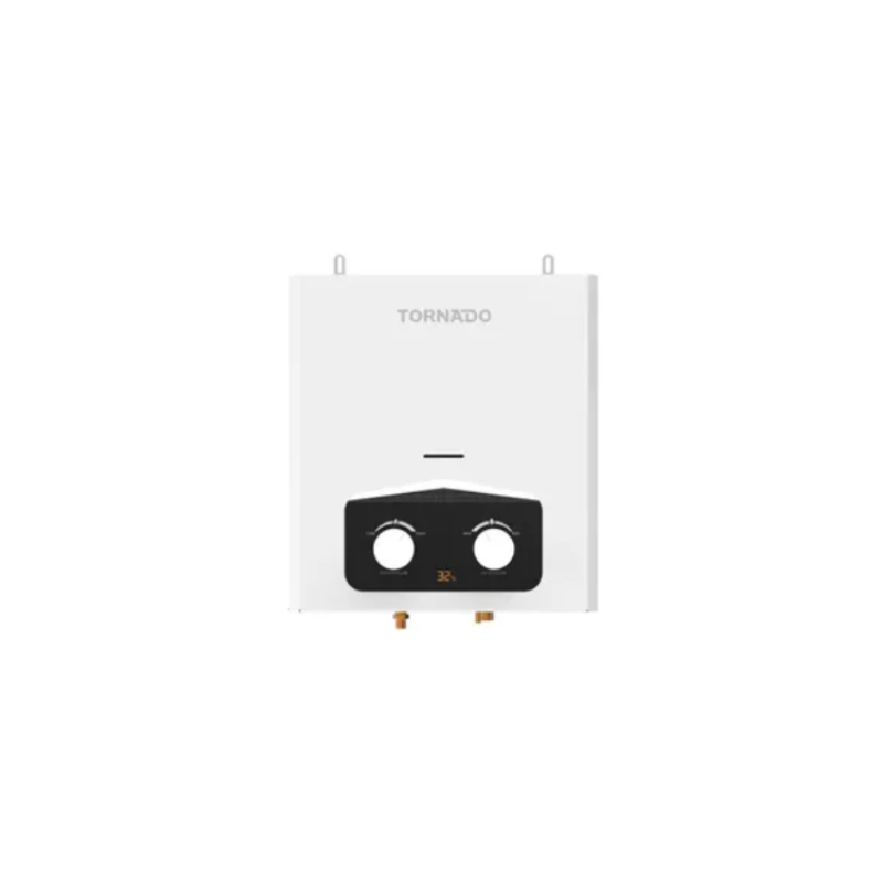 Tornado gas water heater 6 liter without chimney digital natural gas white gh-mp6sn-w