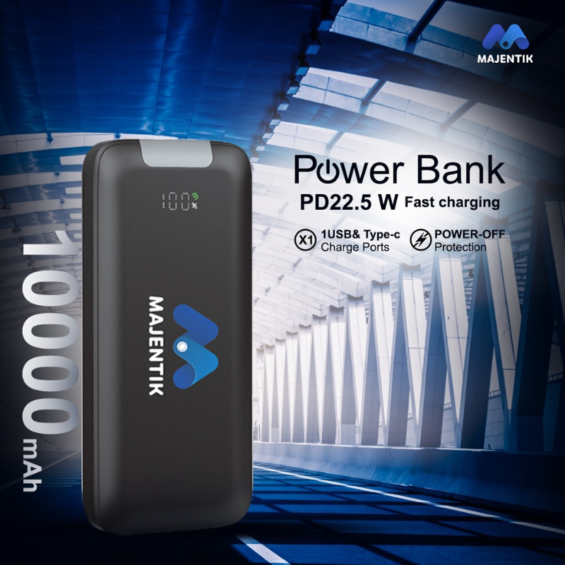 MAJENTIK Power Bank PD 22.5W + 15W 10000mAh MJ-10