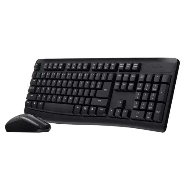 Keyboard Mouse Rapoo X1800s Combo Black ARWirless