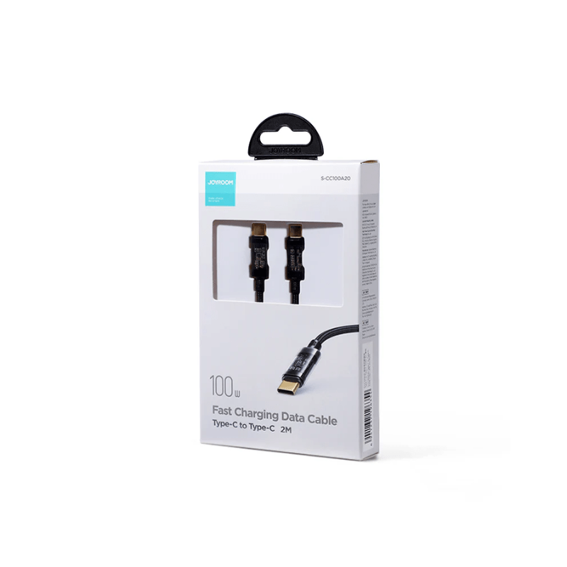 JOYROOM Fast Charging Data Cable Type C to Type C 100W 1.2m Black S-CC100A12