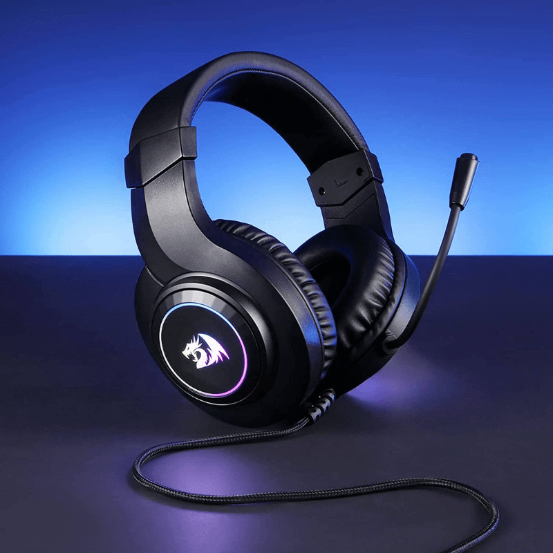 Redragon HYLAS H260 RGB Gaming Headset Compatible With Multi Diveces - Black