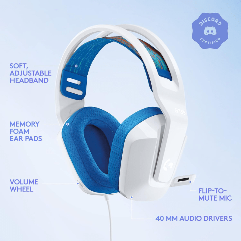 Logitech Gaming G335 Headphone White