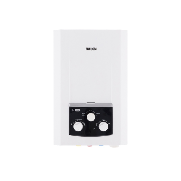 Zanussi Digital Gas Water Heater with Chimney- 6 Liters- White - 5568