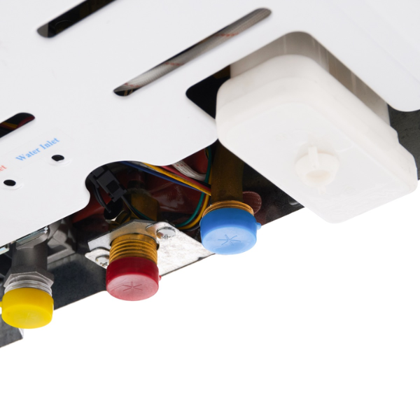 سخان مياه غاز رقمي زانوسي مع مدخنة - 6 لتر - أبيض - 5568