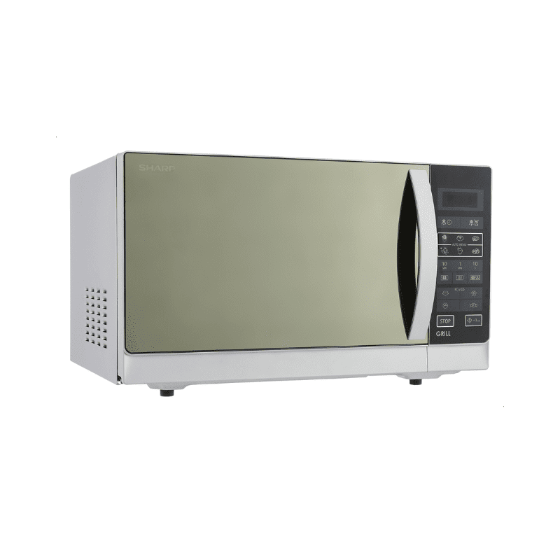 Sharp Microwave with Grill- 25 Liter- 900 Watt -Silver - R750MRS