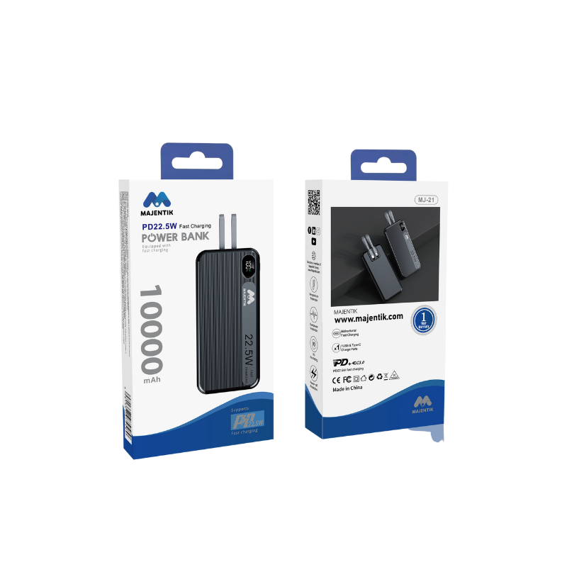 MAJENTIK Power Bank PD 22.5W Fast Charging 10000mAh MJ-21