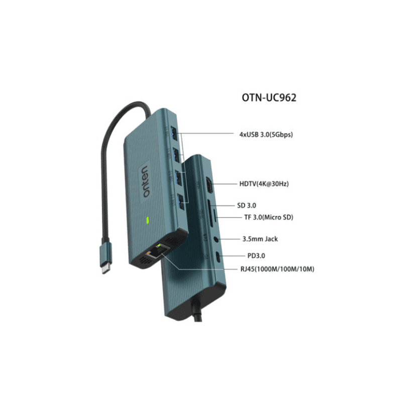 Onten Hub 10 in 1 Type C Adapter OTN UC962