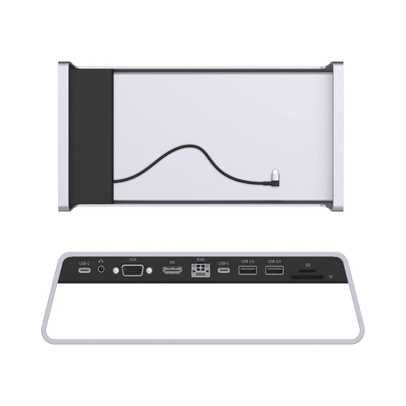 Onten Laptop Stand 111 Type-C 2 HDMI(4K) VGA Audio Lan100m USB 3.0 2 TF SD Wireless Charger OTN 95109