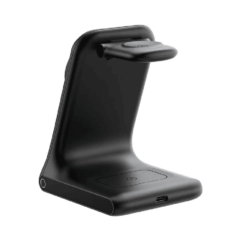 جوي روم
_محطة شحن لاسلكية 3 في 1 بقوة 15 واط، لون أسود، JR-W15