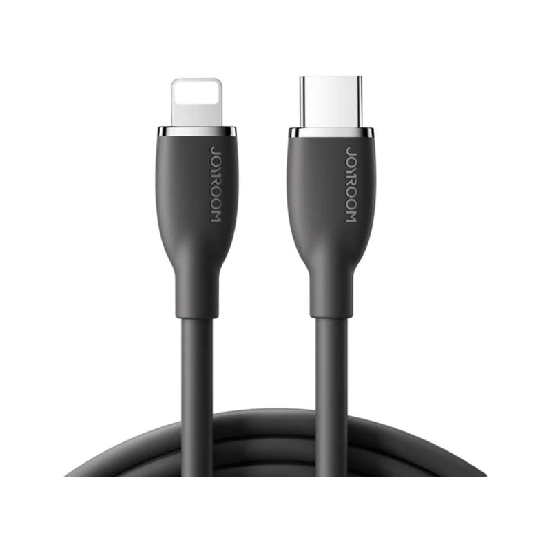 JOYROOM Fast Charging Data Cable Liquid Silicone Type C to Lightning 30W 1.2m Black S-A29