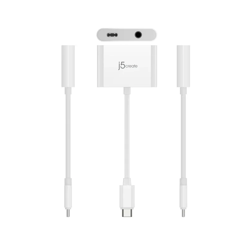 j5create_Type-C To (PD Charge 100W+3.5mm Audio) Adapter_ JCA122