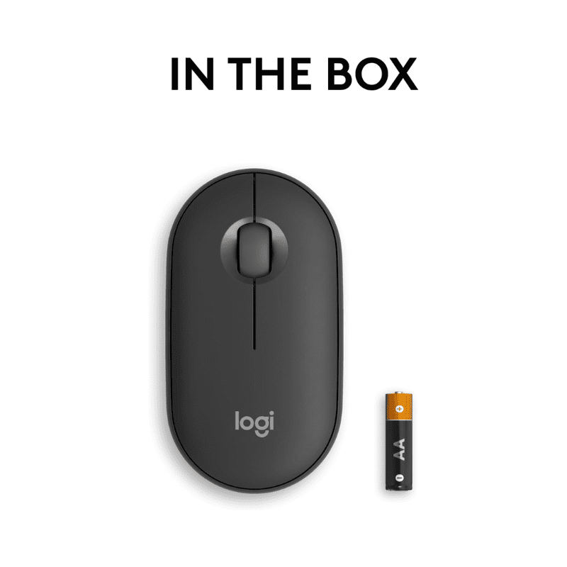 Logitech M350s Pebble2 White Bluetooth Mouse