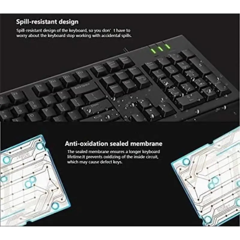 Keyboard Rapoo NK1900 Black AR USB