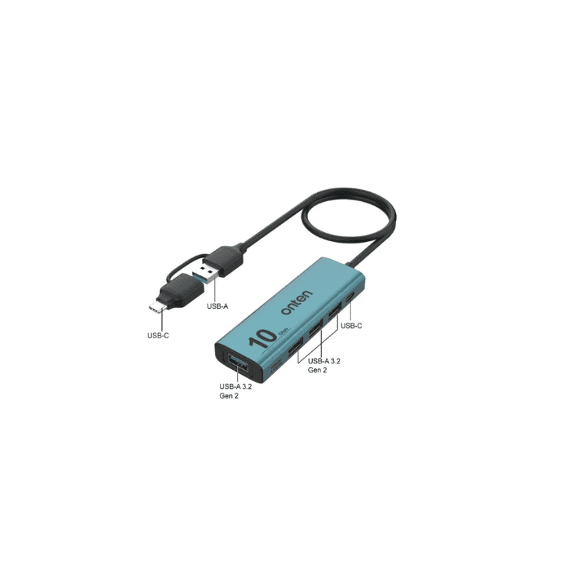 Onten HUB 5*2 Type C OR USB 3.0 To 4 Ports USB 3.0 10Gbps Type C OTN UCA611