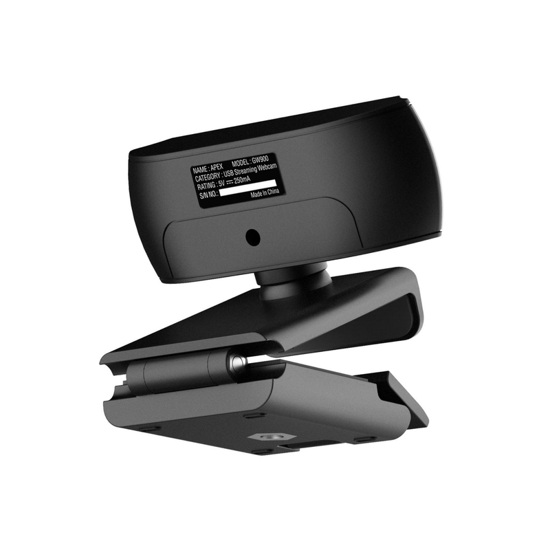 كاميرا ويب Redragon GW900 Apex 1080P 30FPS بتركيز تلقائي وميكروفون مزدوج مدمج وحامل ثلاثي القوائم متضمن