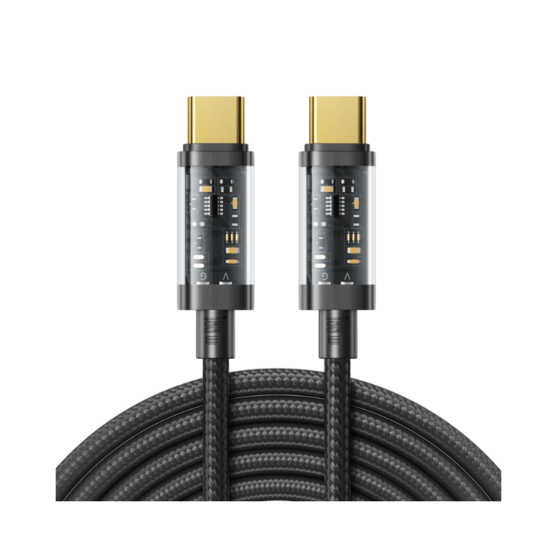 JOYROOM Fast Charging Data Cable Type C to Type C 100W 1.2m Black S-CC100A12