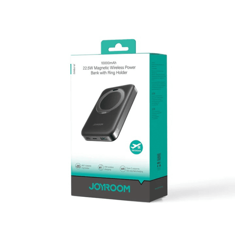 JOYROOM JR-PBM12 Magnetic Power Bank 22.5W 10000mAh Ring Holder Black