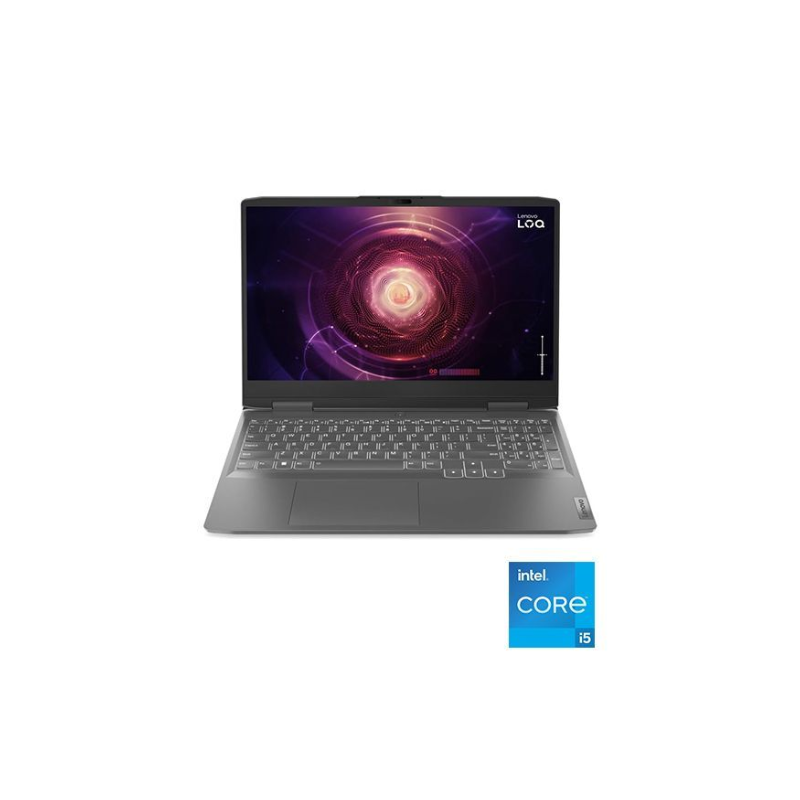 Lenovo LOQ Gaming Laptop – Intel Core i5-12450HX, 8GB RAM, 512GB SSD, RTX 4050 6GB, 15.6″ Display ضمان سنتين