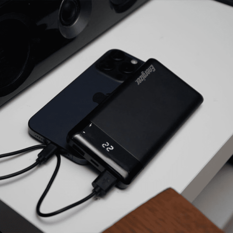 Energizer power bank 10000mah 2.1A 10.5W LED Black