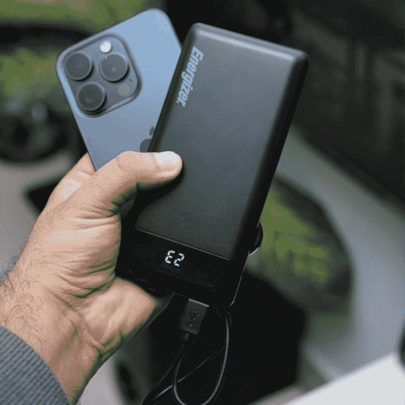 Energizer power bank 10000mah 2.1A 10.5W LED Black