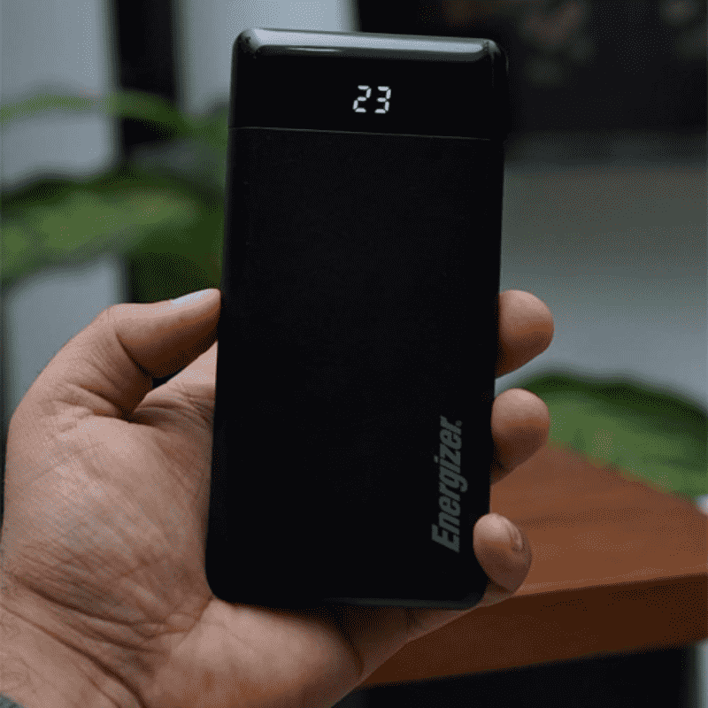 Energizer power bank 10000mah 2.1A 10.5W LED Black