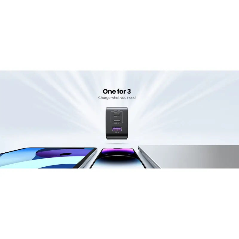 UGREEN Nexode Fast Charger 65W 2 USB C1 USB A Black