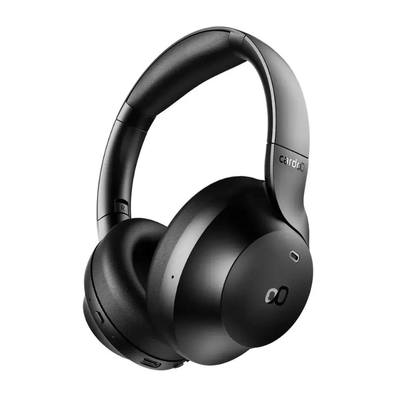 Cardoo Wireless Over Ear Headphone with Mic, Noise Cancellation, Black - CGLHDP01B