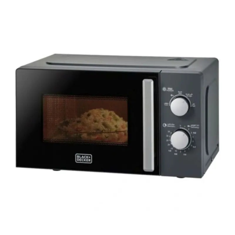 black & decker microwave Oven 20 Liter Watt- 5 Heat Levels- 30 Minute 700 Timer - MZ2015P - Black