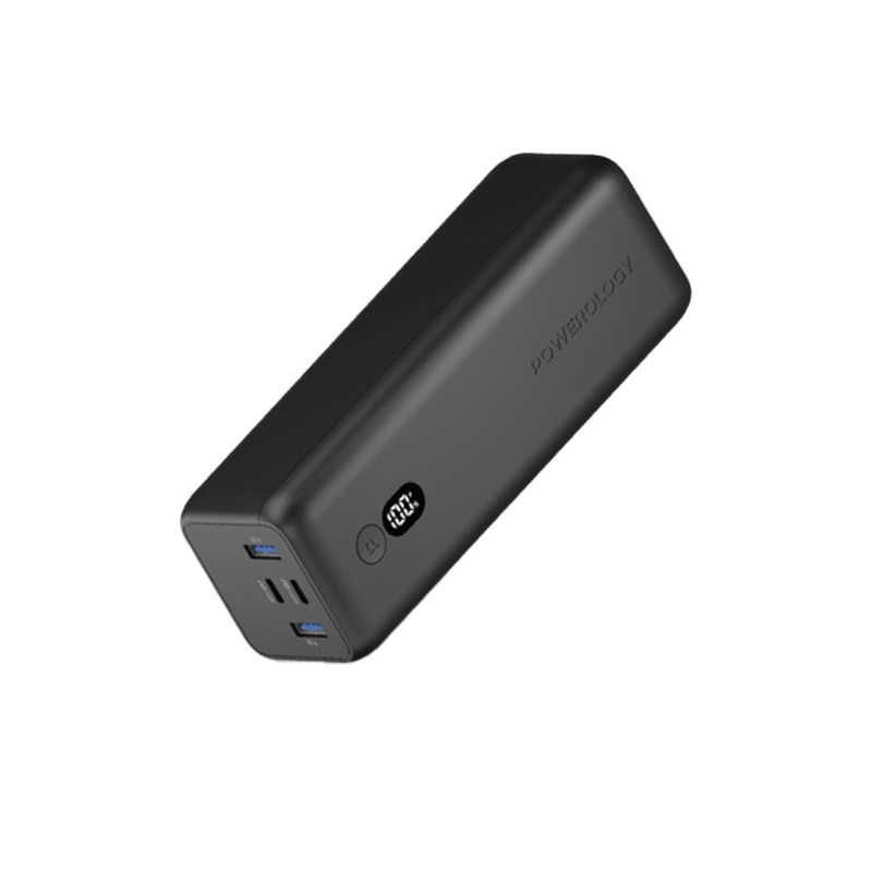 Powerology Onyx Dual USB-C Power Bank 30000mAh PD 100W