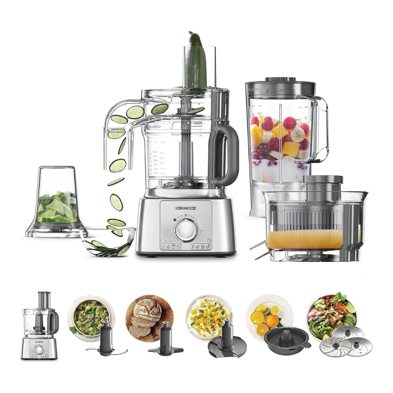 Kenwood Multipro Food Processor 3.0 L 1000 Watts FDP65 880SI International warranty