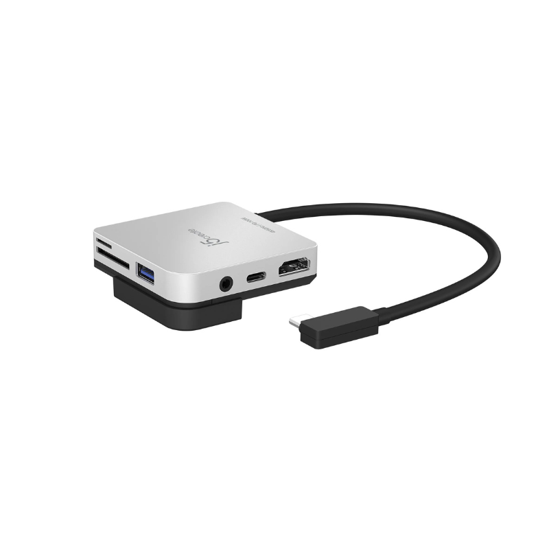 j5create_Docking Station for iPad Pro_Type-C To ( HDMI-4K+Type-C+USB3.0+SD/TF Card+Audio)_ JCD612