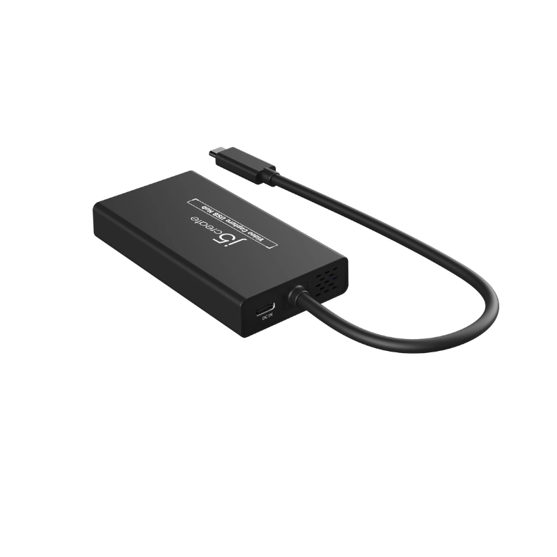 j5create_Video Capture With HUB Type-C To (HDMI-4K*2+USB3.0*2+3.5mm Audio Jack)_ JVA01