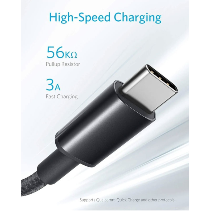 Anker Nylon USB-C to USB-A 2.0 Cable 6FT B2B