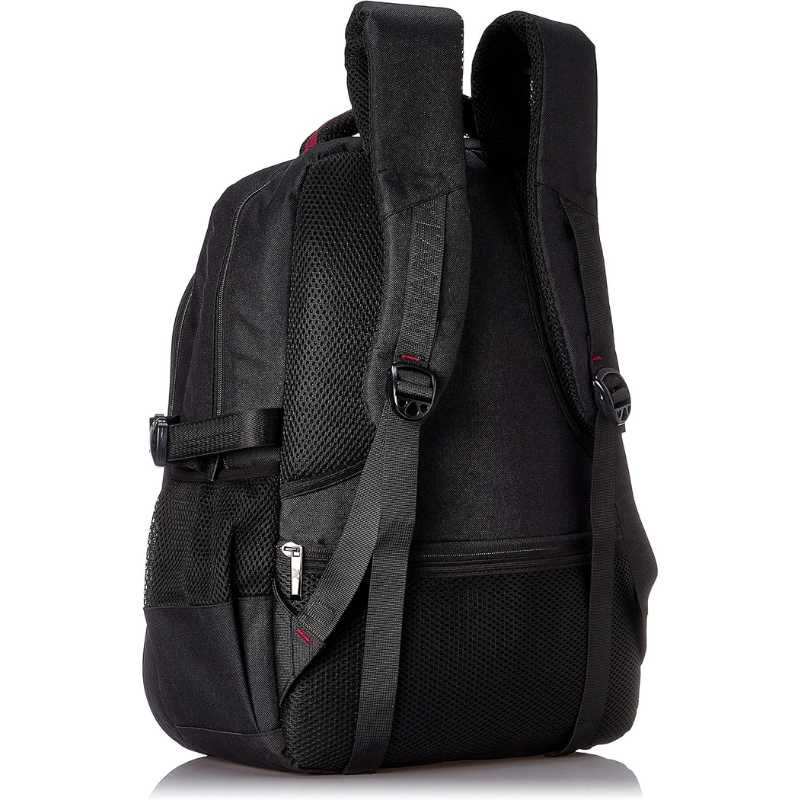 Lavvento Discovery Backpack fit with Laptops up to 15.6 Material Nylon+PU Black - Black