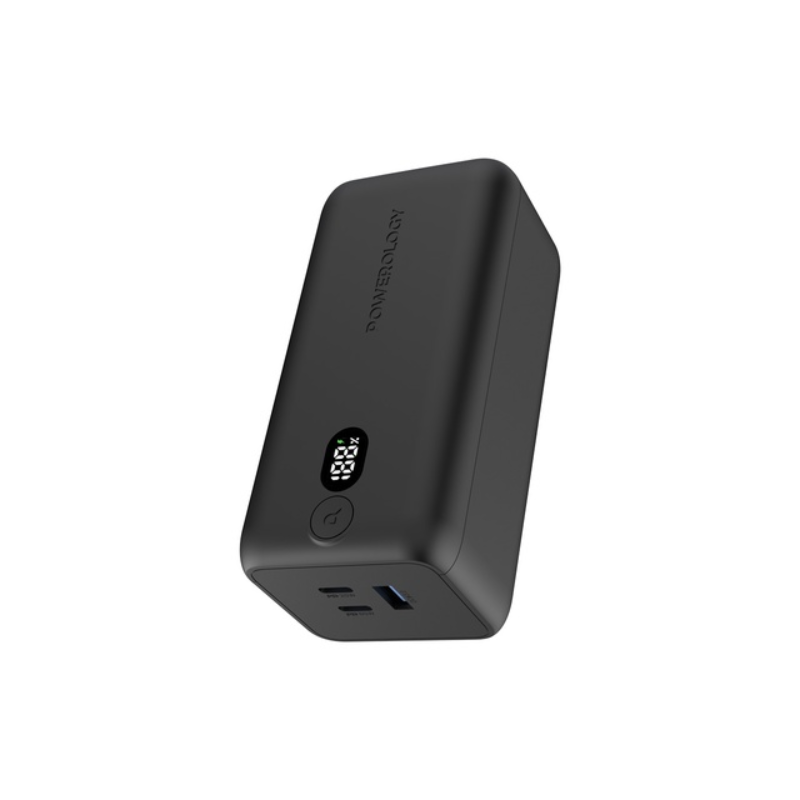 Powerology Onyx 20000mAh Dual USB-C Power Bank PD 65W