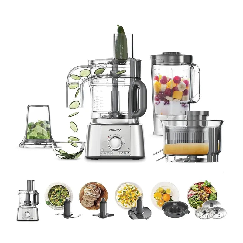Kenwood Multipro Food Processor 3.0 L 1000 Watts FDP65 880SI International warranty
