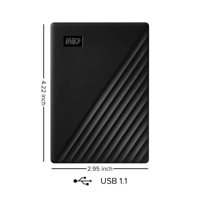 قرص تخزين صلب محمول من ويسترن ديجيتال بمنفذ USB 3.0 My Passport سعة 4 تيرابايت