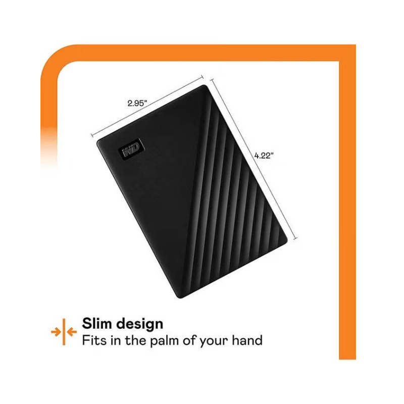 قرص تخزين صلب محمول من ويسترن ديجيتال بمنفذ USB 3.0 My Passport سعة 4 تيرابايت