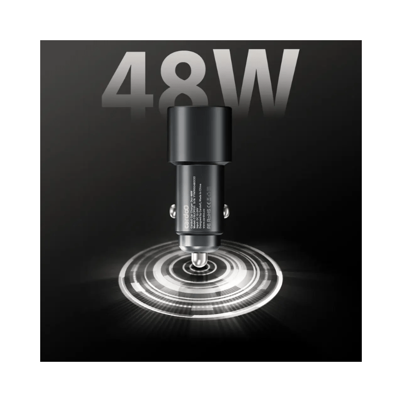 Cardoo Fast Car Charger Dual Port USB-C 48W