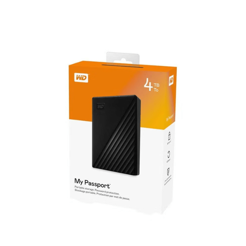 Western Digital Portable Hard Drive Storage USB 3.0 My Passport 4TB
