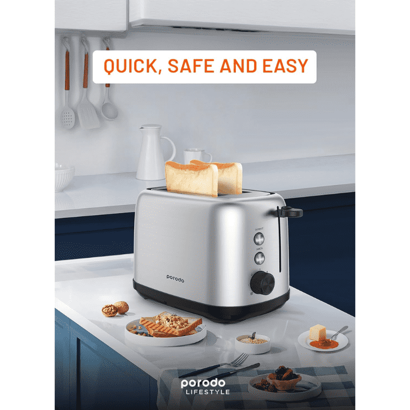 Porodo golden brown toaster 750 w