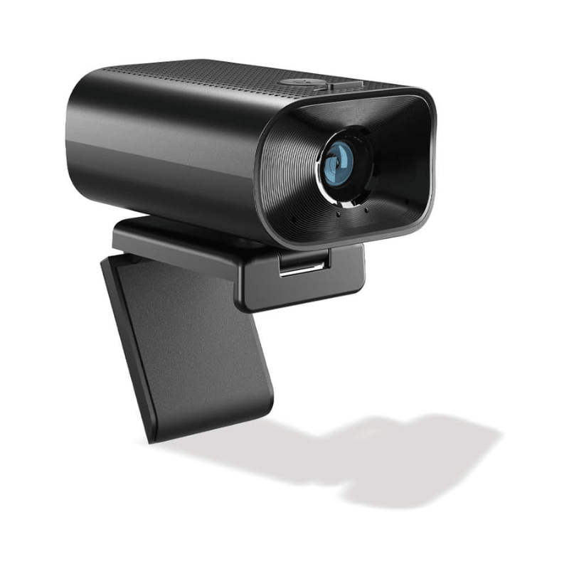 Powerology 1080p Web Cam with 5x Digital Zoom Built-In Mic and Speaker - Black